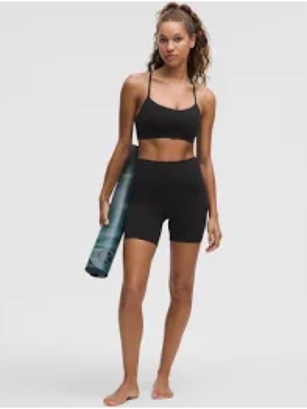 Lululemon Align Black Bike Shorts.